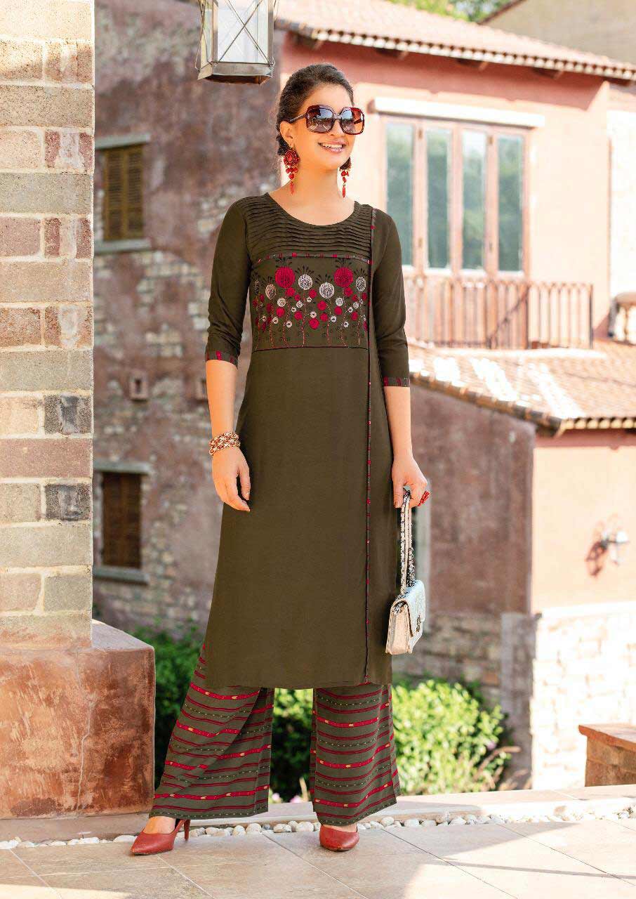 Rangjyot Parin Vol-1 Rayon Palazzo Kurti Sets Rangjyot Parin Vol-1 Rayon Palazzo Kurti Sets